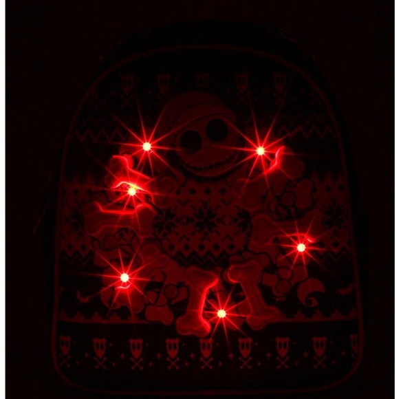 Disney Jack Skellington Christmas Sweater Mini Backpack - Picture 8 of 8